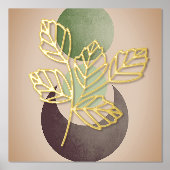 抽象芸術ボ葉タニー 箔ポスター (正面)