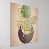 抽象芸術ボ葉タニー 箔ポスター (レイダウン)