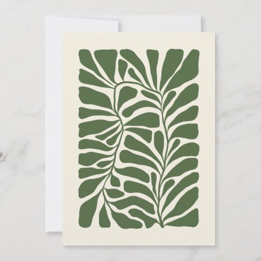 抽象芸術ボ離れタニットグラム&名前 ノートカード (裏面)