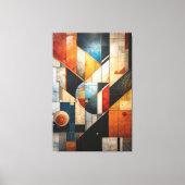 抽象芸術ポスターのジオメトリ キャンバスプリント (正面)
