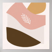 抽象芸術ポスター(温色) ポスター (正面)