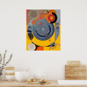 抽象芸術ポスター – Propaine ポスター (キッチン)