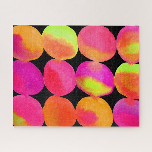 抽象芸術ポップ・アートのアートカラーの塊 ジグソーパズル (横)