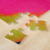 抽象芸術ポップ・アートのアートカラーの塊 ジグソーパズル (側面)