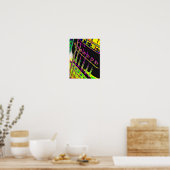 抽象芸術ポップ・アートのアートギターポスターマンケーブデコール ポスター (キッチン)