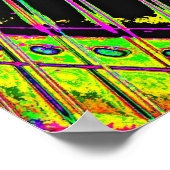 抽象芸術ポップ・アートのアートギターポスターマンケーブデコール ポスター (角)