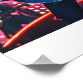 抽象芸術ポップ・アートのミュージカル楽器 ポスター (角)