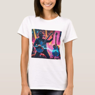 抽象芸術ポップ・アートのミュージカル楽器 Tシャツ