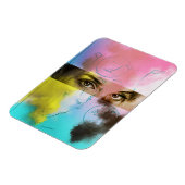 抽象芸術ポップ・アートのレトロアート、フォトマグネット マグネット (左側)