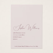 抽象芸術ポピーネックレスジュエリーディスプレイカード (裏面)