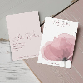 抽象芸術ポピーネックレスジュエリーディスプレイカード