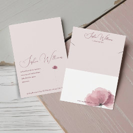 抽象芸術ポピーネックレスジュエリーディスプレイカード