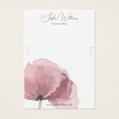 抽象芸術ポピーブレスレットジュエリー表示カード (正面)