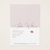 抽象芸術ポピー耳鳴りジュエリー表示カード (裏面)