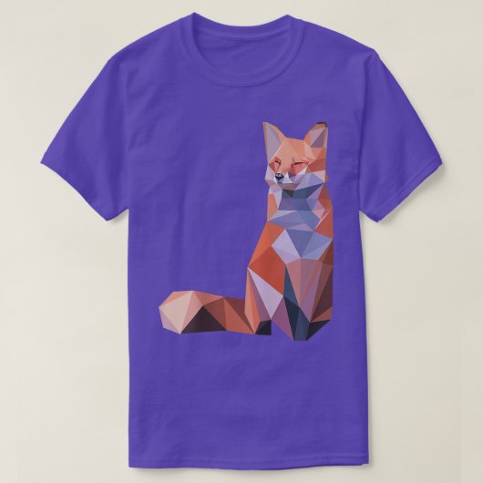 抽象芸術ポリゴンカッコいいギフト幾何学動物 Tシャツ (デザイン正面)
