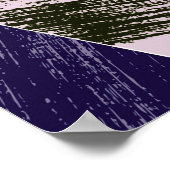 抽象芸術ポリゴンパターン、カラフル三角形。 ポスター (角)