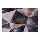 抽象芸術ポリゴンパターン、カラフル三角形。 枕カバー (裏面)