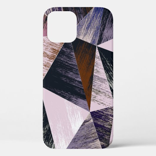 抽象芸術ポリゴンパターン、カラフル三角形。 Case-Mate iPhoneケース (裏面)