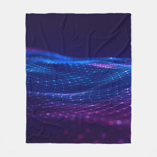 抽象芸術ポリゴン宇宙低ポリゴン暗色背景  フリースブランケット