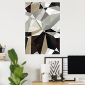 抽象芸術ポリゴン212 ポスター (ホームオフィス)