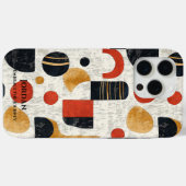 抽象芸術ポリネシアタパ – カルチュラルエレガンス Case-Mate iPhoneケース (裏面 (横))