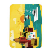 抽象芸術ポートシティ マグネット (縦)