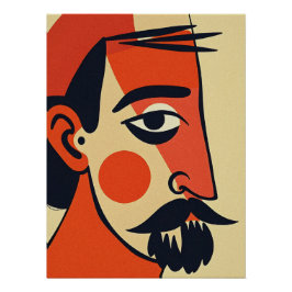 抽象芸術ポートレート芸術 ポスター