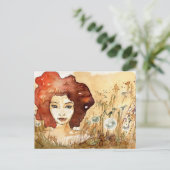 抽象芸術ポートレート3 ポストカード (スタンド正面)