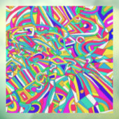 抽象芸術ポートレート ウィンドウサイン (シート3)