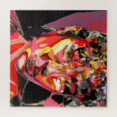 抽象芸術ポートレート ジグソーパズル (横)