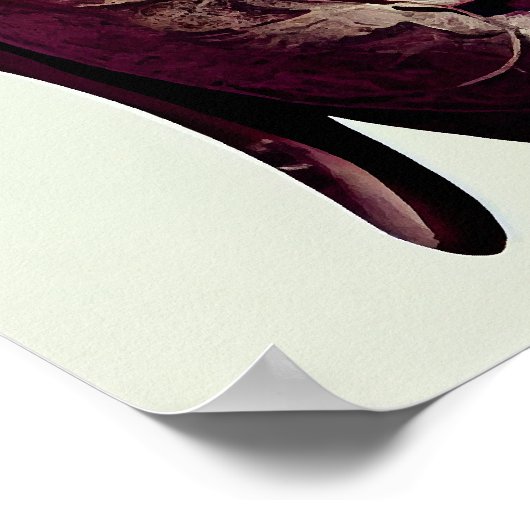 抽象芸術ポートレート |デジタルアートポスター ポスター (角)