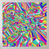 抽象芸術ポートレート ポスター (正面)