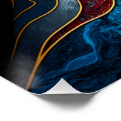 抽象芸術ポートレート ポスター (コーナー)