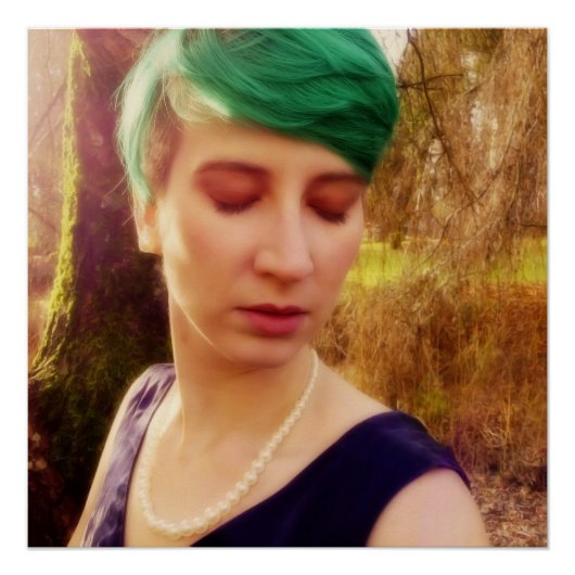 抽象芸術ポートレート ポスター (正面)