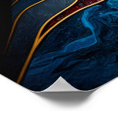 抽象芸術ポートレート ポスター (角)