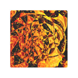 抽象芸術ポートレート メタルプリント