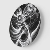 抽象芸術マインドスワールウォールクロック ラージ壁時計 (傾斜)