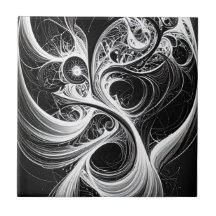 抽象芸術マインドネットワークアートセラミックタイル