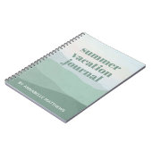 抽象芸術マウンテンウォーターカラートラベルバケーション ノートブック (左側)