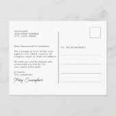 抽象芸術マウンテンサンテイクザハイロード引用文 ポストカード (裏面)