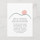 抽象芸術マウンテンサンテイクザハイロード引用文 ポストカード (正面)