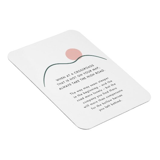 抽象芸術マウンテンサンテイクザハイロード引用文 マグネット (右側)