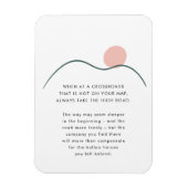 抽象芸術マウンテンサンテイクザハイロード引用文 マグネット (縦)