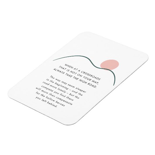 抽象芸術マウンテンサンテイクザハイロード引用文 マグネット (左側)