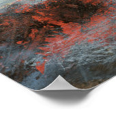 抽象芸術マウンテンランドスケー絵画トアート ポスター (角)