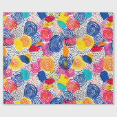 抽象芸術マクシマカラフルリスト ラッピングペーパー (フラット)