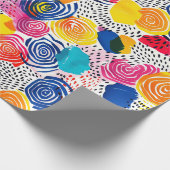 抽象芸術マクシマカラフルリスト ラッピングペーパー (角)