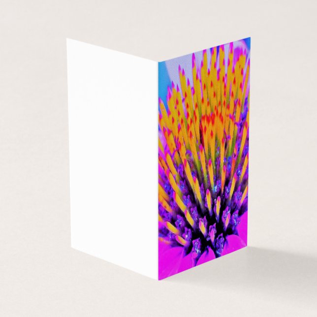 抽象芸術マクロのホットピンクとイエローコンフロアー (外部)