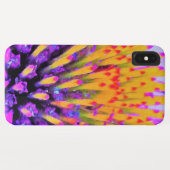 抽象芸術マクロのホットピンクとイエローコンフロアー Case-Mate iPhoneケース (裏面(横))
