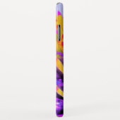 抽象芸術マクロのホットピンクとイエローコンフロアー Case-Mate iPhoneケース (裏面/右)